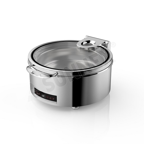 How durable is a stainless steel round waterless chafer compared to other materials?