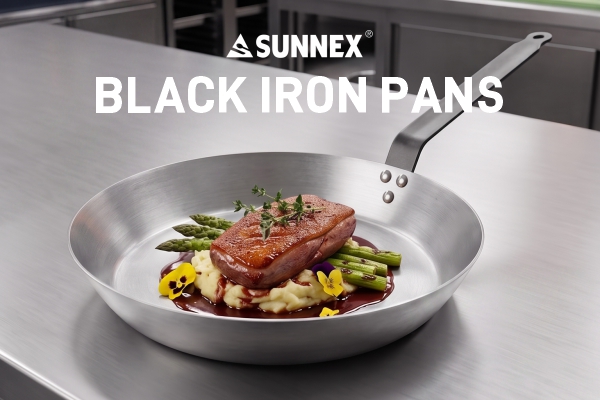 SUNNEX Hot Non-Stick Aluminium Frypans&Black Iron Pans