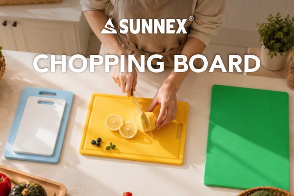 SUNNEX Color Coded Polypropylene Cutting Boards | Commercial Chopping Boards for Hotel & Restaurant Kitchen