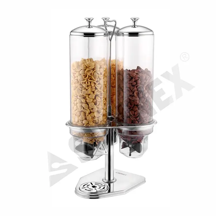 Revolving Cereal Dispensers With PC Containers