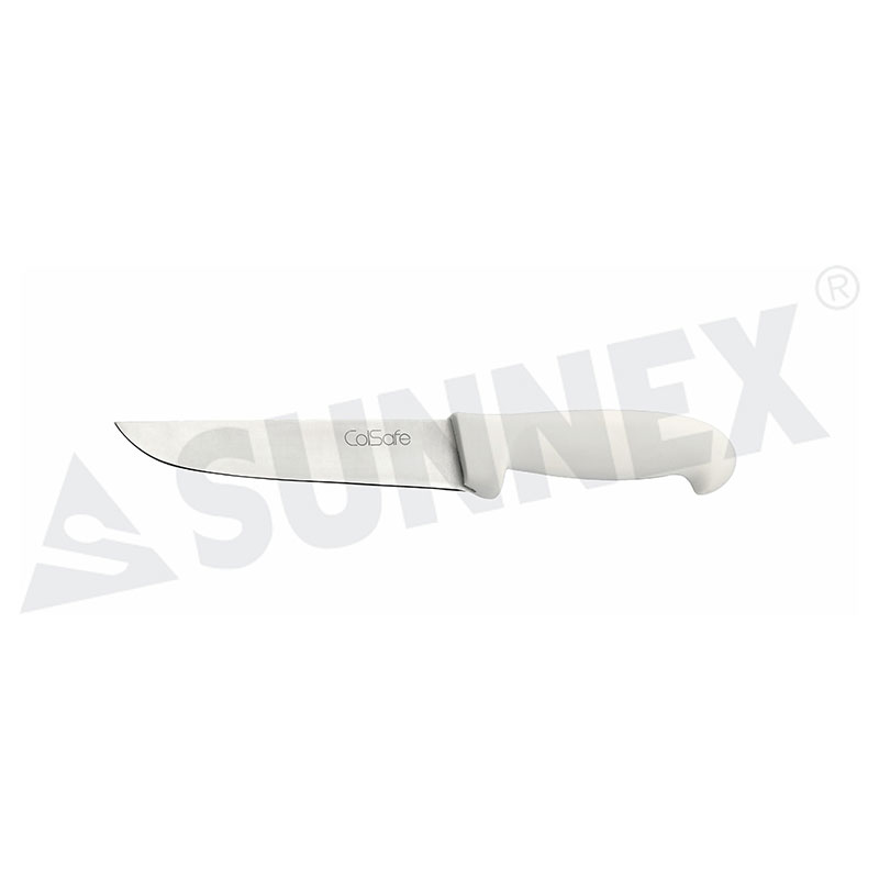 Stainless Steel Cooks Knife with White Handle 16.5cm